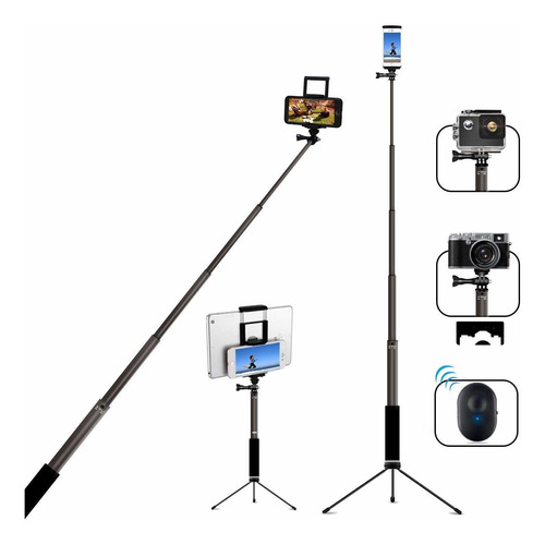 Palo Selfie Bluetooth Con Trípode, Monopod Extensible Mfw De