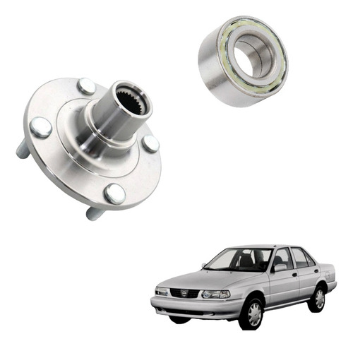Maza Y Rodamiento Delantero Nissan V16 (1992-2010).