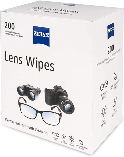 600 Toallas Humedas Zeiss Wipes Paño Microfibra Para Lente