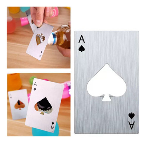 Abridor De Botellas De Cartas De Póquer Con Forma De Póquer,