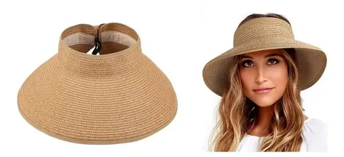 Visera Cachucha Mujer Tejida A Mano Playa Sol | Cuotas sin interés