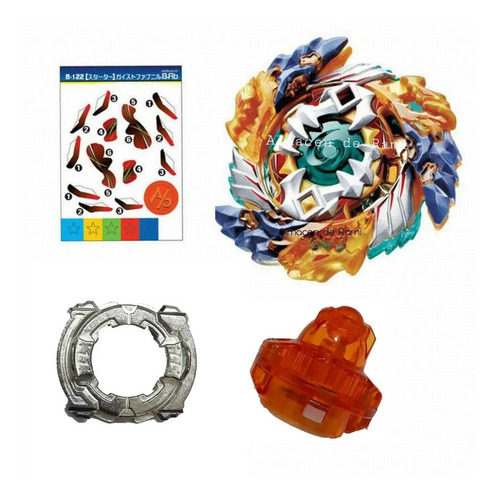 Beyblade Burst Trompo B-122 Geist Fafnir. Al Inter Color Naranja