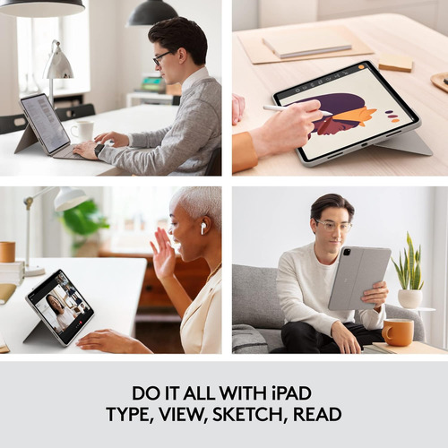 Logitech Combo Touch iPad Pro 12,9 Pulgadas (5ª Generació...