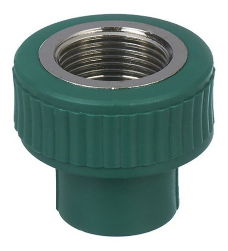 Cupla Con Inserto Metalico Hembra 3/4 X 25 Mm Latyn Fusion Acabado Mate Color Verde