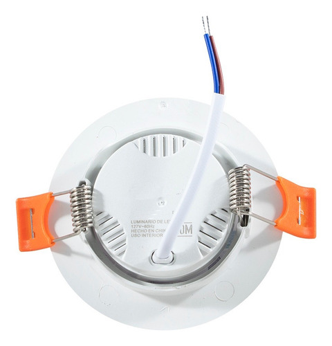 Empotrado Spot Led 7w 3 Tonos De Luz Pack 10 Lamparas Estructura Blanco