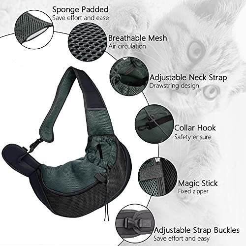 Imagen 4 de 6 de Pequeño Portador De Perros Dackpacks Cat Sling Portado...