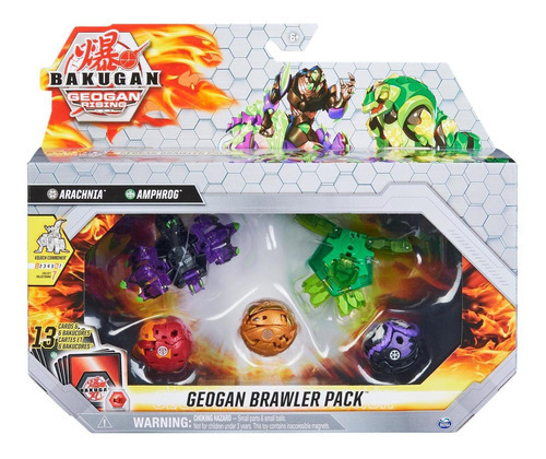 Bakugan: Bakugan Geogan Brawler - Pack Arachnia Y Amphrog