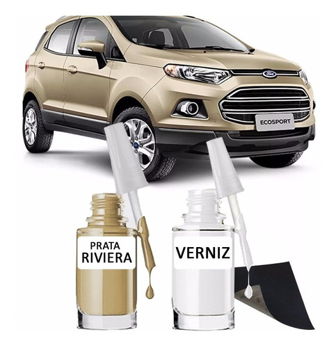 Tinta Tira Risco Automotivo Ford Ecosport Prata Riviera