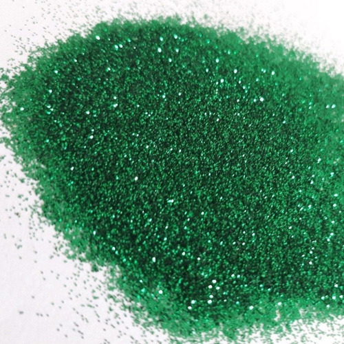 Glitter Para Artesanatos Real Seda Glitter De 300g X 1u - Verde
