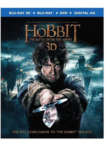 Blu-ray + Dvd The Hobbit Battle Of The Five Armies 3d + 2d