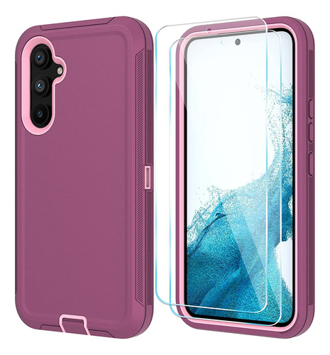 Funda Samsung Galaxy A54 5g + Protector De Pantalla -vino R