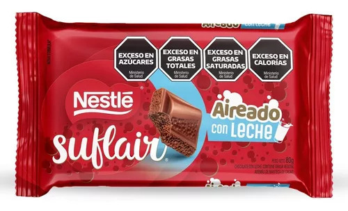 Suflair Chocolate Con Leche 16 Unidades X 80gr