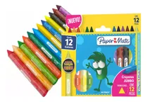 Comprar Crayones Paper Mate Jumbo Caja Con 12 Pzas Triangulares 