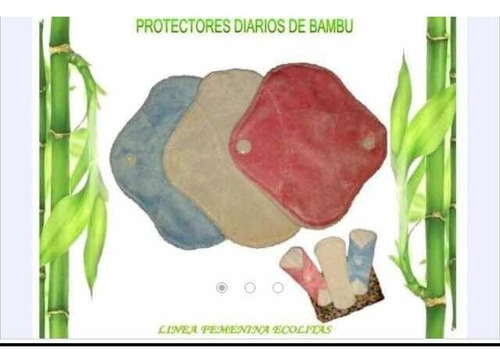 Protectores Diarios Femeninos De Bambú X 6