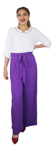 Pantalon Cargo Pata De Elefante Mujer Casual Comodo Fresco