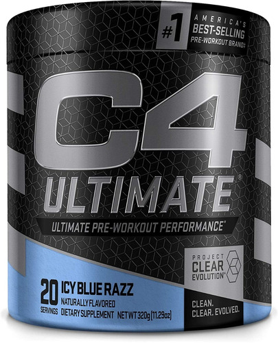 C4 Ultimate Sabor Icy Blue 320g - g a $984