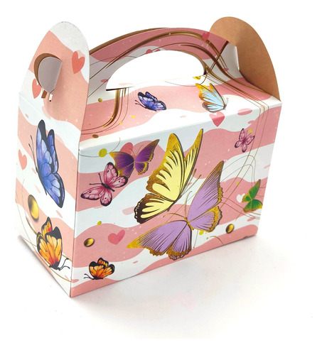 Caja Cajita Feliz Sorpresa X6 Unidades Mariposa Niña