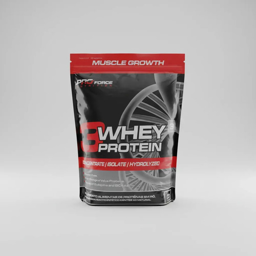 Whey Protein Muscle Growth Pro Force 2kg - Concentrado Morango