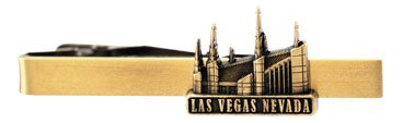 Lds Las Vegas Nevada Temple Gold Steel Tie Bar - Clip De Cor