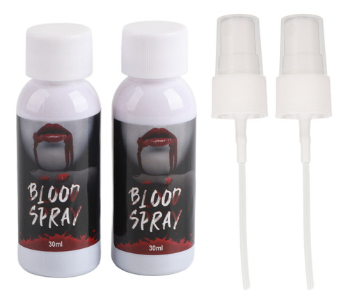 Spray De Sangre Artificial Falsa, 2 Cajas, Maquillaje Lavabl