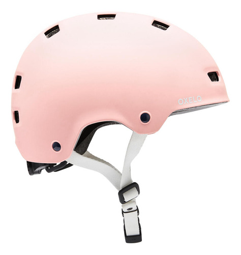 Casco Oxelo Mf500 para patines, patines y bicicletas, color rosa, 55 a 59 cm