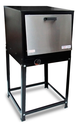 Forno Industrial Para Pães Caseiros, Bolos, Salgados 150 Litros 60cm X 78cm À Gás Glp Com Cavalete E Tampa Em Aço Inox Cor Grafite 0