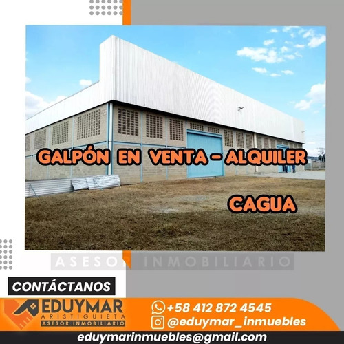 Imagen 1 de 5 de Galpón En Alquiler Cagua, Zona Industrial Santa Rosalía 0412-872.45.45