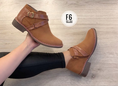 Hermosas Botas Linse Tipo Cuero Dama Talla 35/40