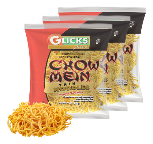 Glicks Fideos Finos De Chow Mein, 10 Onzas (paquete De 3), D