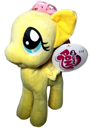 Pelúcia Pônei Fluttershy My Little Pony Amarelo Original