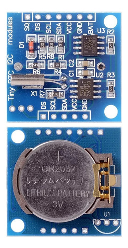 Megatronica Módulo Reloj Ds1307 Con Pila 2032 Arduino