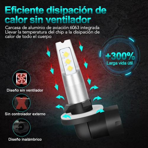 Py1.for Faros Antiniebla Led Dl H27 881 862 886 889 894...