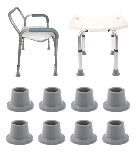 Reemplazo De Puntas Para Silla De Ducha, Resistente, 8 Uds.,