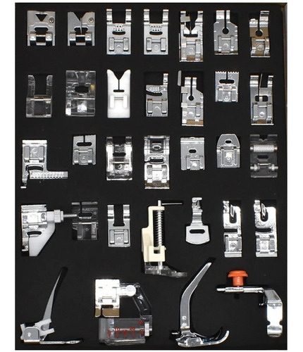 Kit 32 Pie Prensatelas Para Máquinas De Coser Patchwork