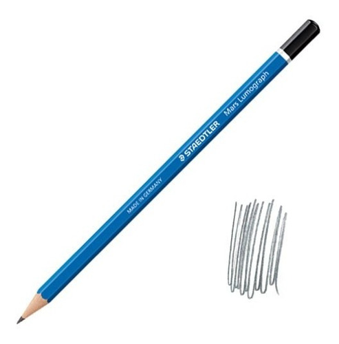 Lapiz Negro Grafito Staedtler Lumograph 2h