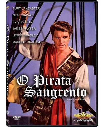 O Pirata Sangrento - Dvd - Burt Lancaster - Nick Cravat