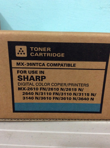 Toner Sharp Mx-2610/2615/2640/3110/3115/3140/3610 Katun Cyan