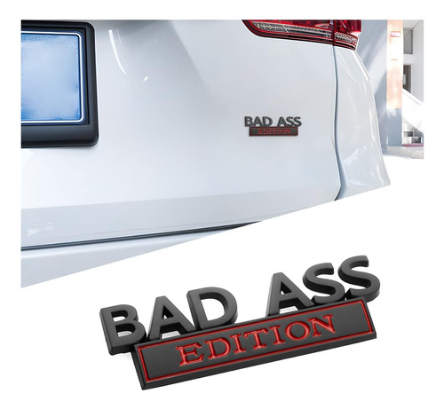 Emblema De Edición Bad Ass Para Coche, Calcomanía 3d Para Gu