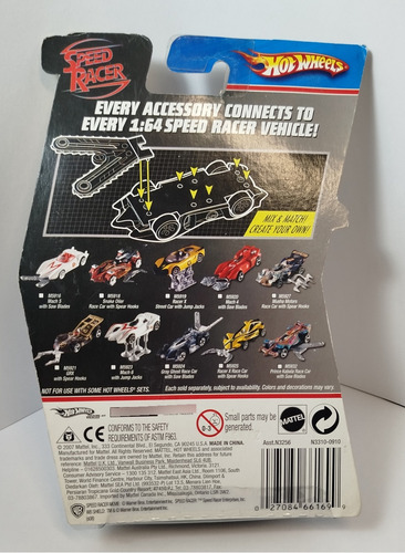 Hot Wheels Speed Racer Mach 6 Con Sierras Blanco