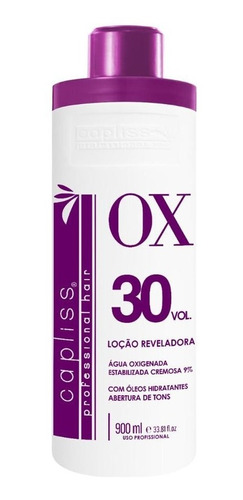 Ox 30 Volumes 900ml Água Oxigenada Capliss