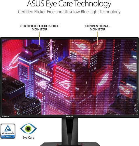 Monitor Gamer Asus Tuf Vg27aq 27 2k Hdr, 165-144hz, 1ms Ips