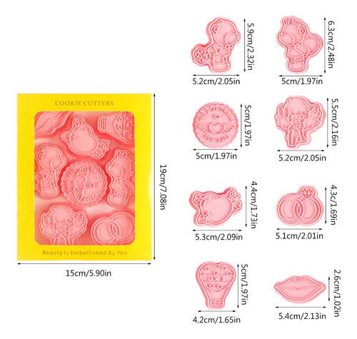 Moldes Para Galletas De Boda, Para El Día De San Valentín, F