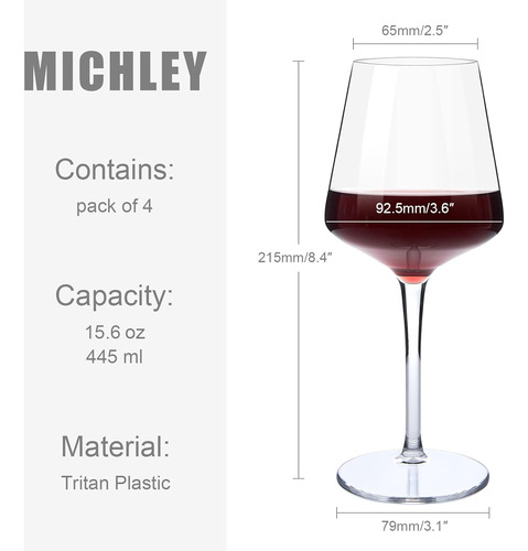 Copos De Vinho Flutuantes Para Piscina Michley 15 Oz Inqu...