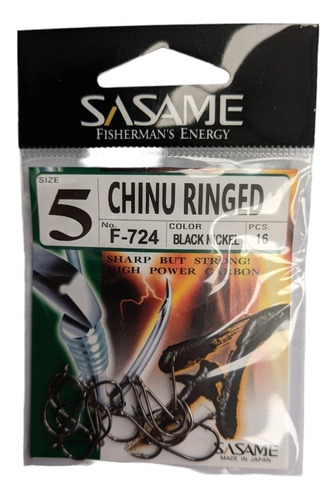 Anzuelo Sasame Chinu Ringed F-724 (5) Boga Carpa Variada