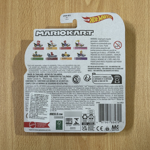 Hot Wheels Mario Kart Set De 8 Vehiculos Gbg25