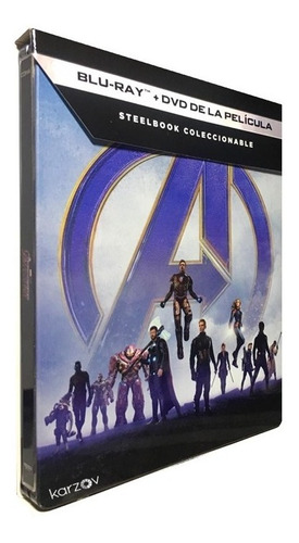 Avengers Endgame Steelbook Marvel Pelicula Blu-ray + Dvd