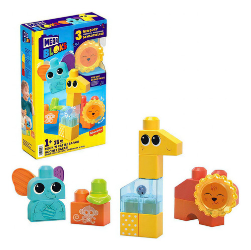 Mega Bloks Safari Hkn42 Rock 'n Ritmo 15 Piezas 15 Rock N Ritmo