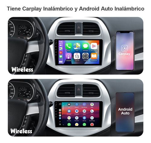 Carplay Estéreo 2+32g Para Chevrolet Beat 2017-2020