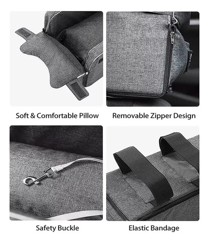 Asiento De Coche Con Consola Central Elevada Para Gatos, Per