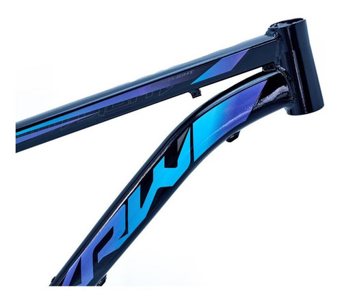Quadro Bicicleta Spotlight Aro 29 Alumínio Mtb - Krw Cor Preto/azul E Roxo